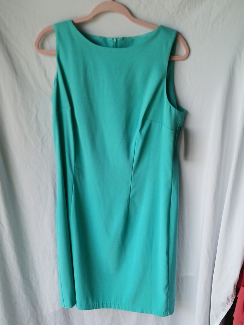 AGB Sleeveless Vibrant Mint Green Sheath Dress